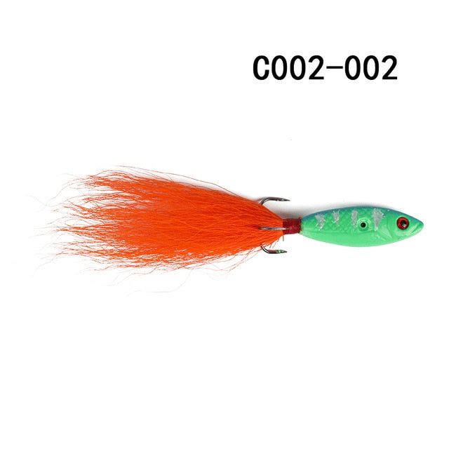 W.P.E Ice Winter Lure 1pcs 10g 15 color 41mm-45mm Hard Fishing Lure Artificial Bait for Winter Lead Jigging Wobbler Treble Hook