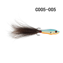 Load image into Gallery viewer, W.P.E Ice Winter Lure 1pcs 10g 15 color 41mm-45mm Hard Fishing Lure Artificial Bait for Winter Lead Jigging Wobbler Treble Hook