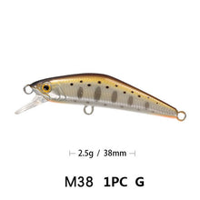 Load image into Gallery viewer, Mini minnow trout fishing lure crankbait hard bait wobblers good for sea fishing bass Swimbait leurre pesca fishing bait
