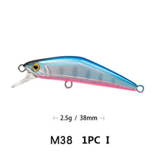 Load image into Gallery viewer, Mini minnow trout fishing lure crankbait hard bait wobblers good for sea fishing bass Swimbait leurre pesca fishing bait