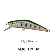 Load image into Gallery viewer, Mini minnow trout fishing lure crankbait hard bait wobblers good for sea fishing bass Swimbait leurre pesca fishing bait