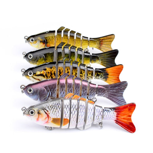 10cm 15.2g Wobblers Pike Fishing Lures Artificial Multi Jointed Sections Artificial Hard Bait Trolling Pike Carp Fishing Tools