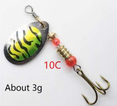 Metal Spoon Spinner Bait 2.5-4.4g  Feather Hooks Sequin Sea Fishing Lure Isca Artificial Paillette Wobbler Jig Metal Buzz Bait